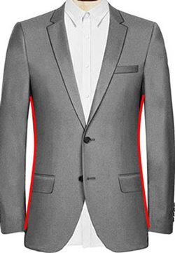 Massgeschneidertes Jacket, modern geschnitten - leicht taillierter Schnitt