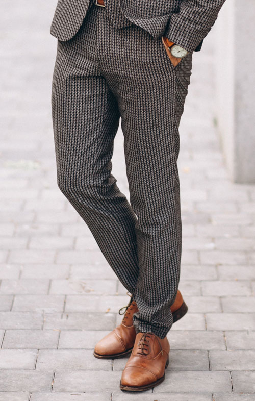Maßgeschneiderte  Tweed Hose Herren